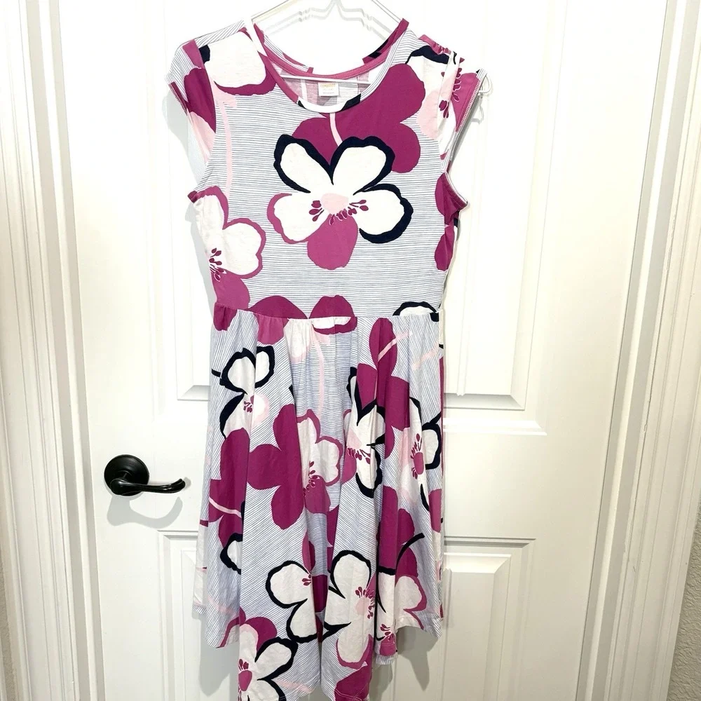 Floral Hanky Hem Dress Cottagecore Big Girls Size XL 18.5 Handkerchief‎